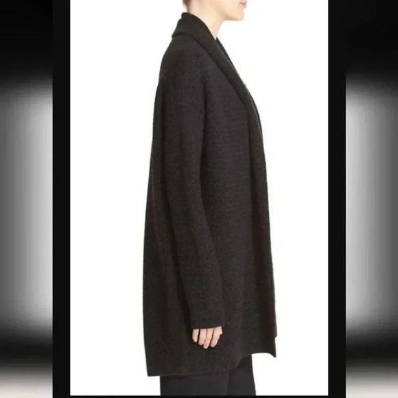 Vince Basket Weave Stitch Women Cardigan Sweater black size medium - Picture 3 of 6